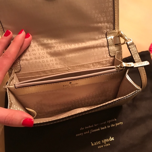 Kate Spade Metallic Clutch - Picture 3 of 6
